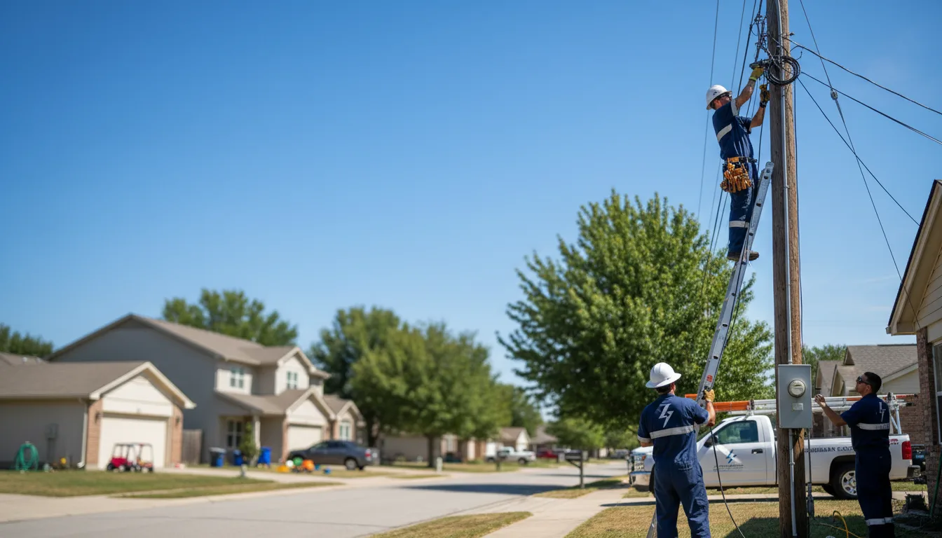 Residential electrician providing installation services in Irvington, IL
